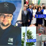 Renombran intersección en  Brooklyn en memoria de policía dominicano asesinado en Harlem en ceremonia encabezada por alcalde y comisionado NYPD