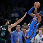 Gilgeous-Alexander consigue 36 puntos; Thunder derrota a Celtics, líderes de la NBA