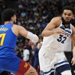 Edwards anota 43 puntos; Karl Towns suma 20 y Timberwolves gana primero de la serie a Denver