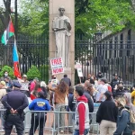 Ante el cierre de Columbia, la tensión se traslada a la calle