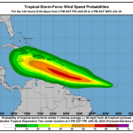 RD: Pronostican sistema con potencial de ciclón tropical en 48 horas