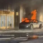 Explota una Cybertruck de Tesla con fuegos artificiales, tanques de gas y combustible frente al Hotel Trump en Las Vegas